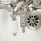 Kingston Brass CA21T8 3-3/8" Tub Wall Mount Clawfoot Tub Faucet with Hand Shower, Brushed Nickel CA21T8 - alternate 3